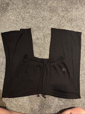 Joe Fresh Black Crochet Wide leg Pants